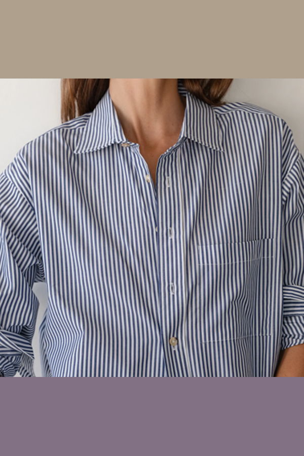 Donni. The Stripe Pop Shirt