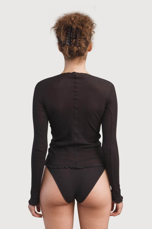 Baserange Pama Long Sleeve Top - Black