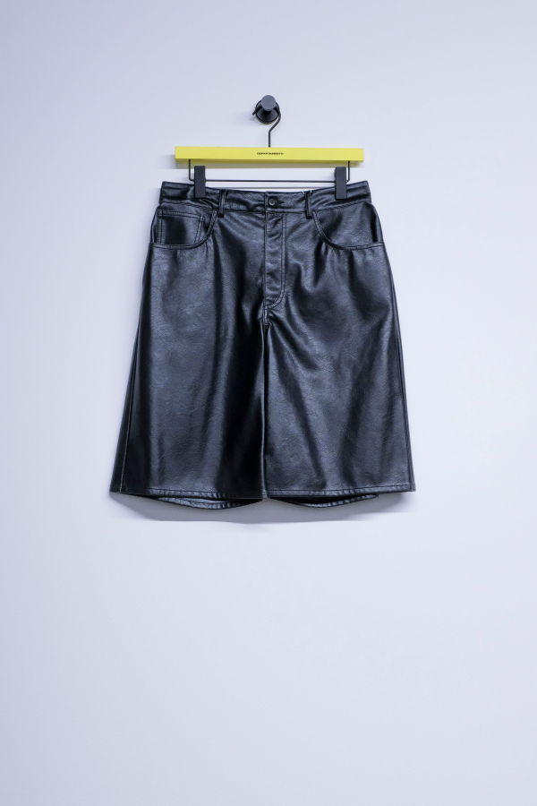 MM6 Maison Margiela Faux Leather Knee-Length Shorts