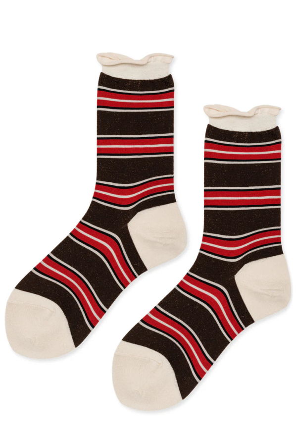 Hansel from Basel 70s Stripe Crew Socks