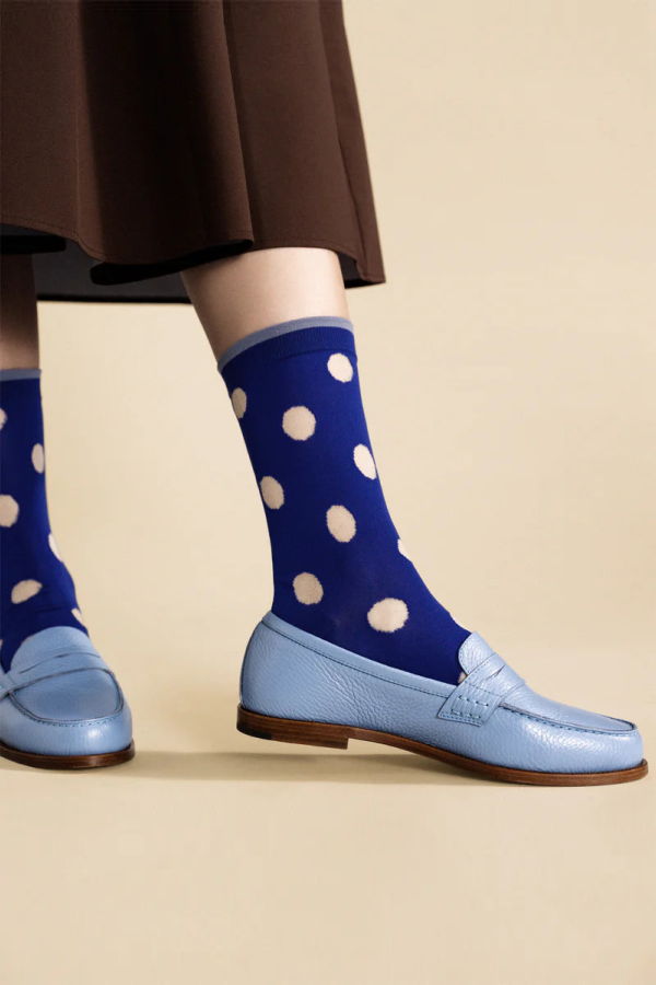 Hansel from Basel Sheer Dot Crew Socks