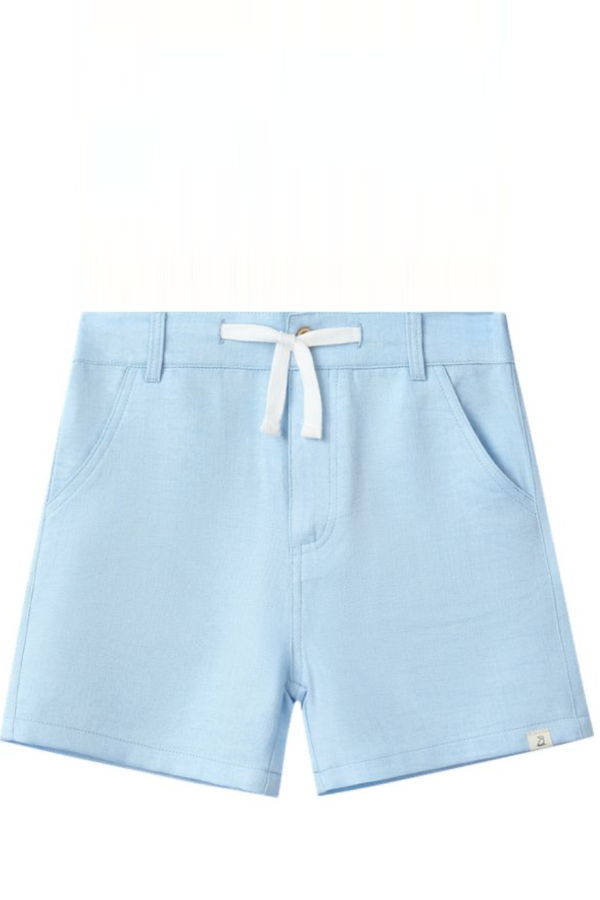 KIDS Me and Henry Crew Woven Pale Chambray Shorts