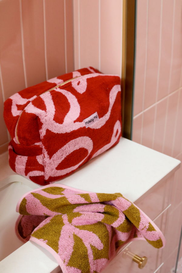 Mosey Me Ribbon Terry Toiletry Bag