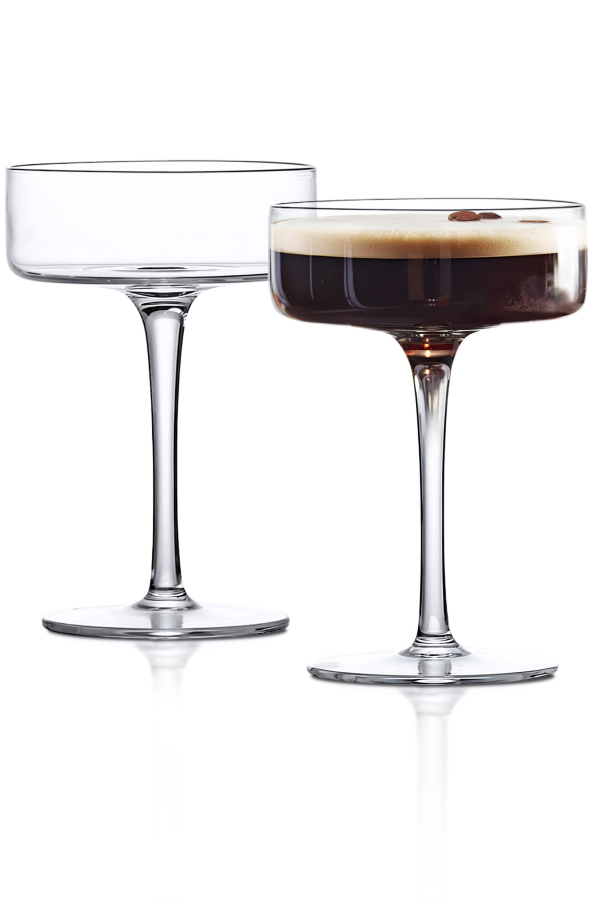 Lemonsoda Cocktail Martini Coupe Glasses 6.5oz - Clear