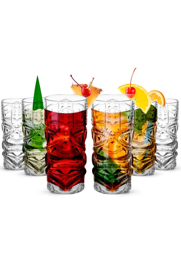 Lemonsoda Tiki Glasses, 450 ml - Clear