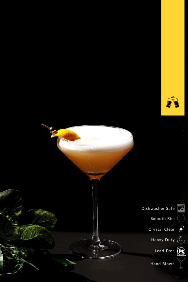 Lemonsoda Hand Blown 10oz Martini Glass