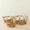 LIKHA Rattan Fruit Basket Wicker Table Basket Set of 3 - Thumbnail 9
