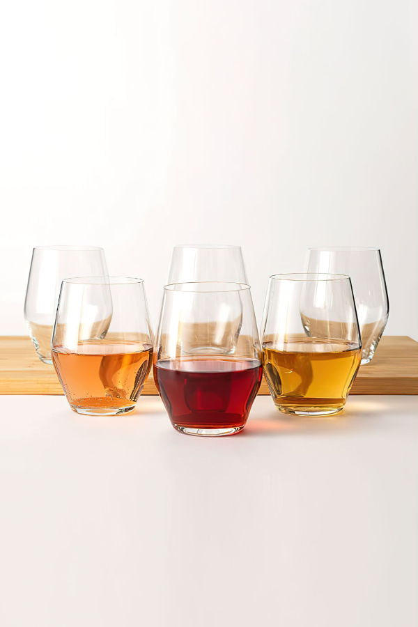 Lemonsoda Sante Stemless Crystal Wine Glasses 15oz