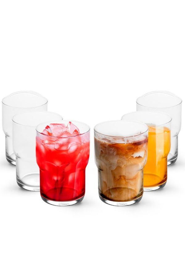 Lemonsoda Stackable Iced Coffee Glasses (15oz/21oz)