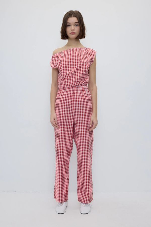Rita Row Cep Pants - Red Gingham