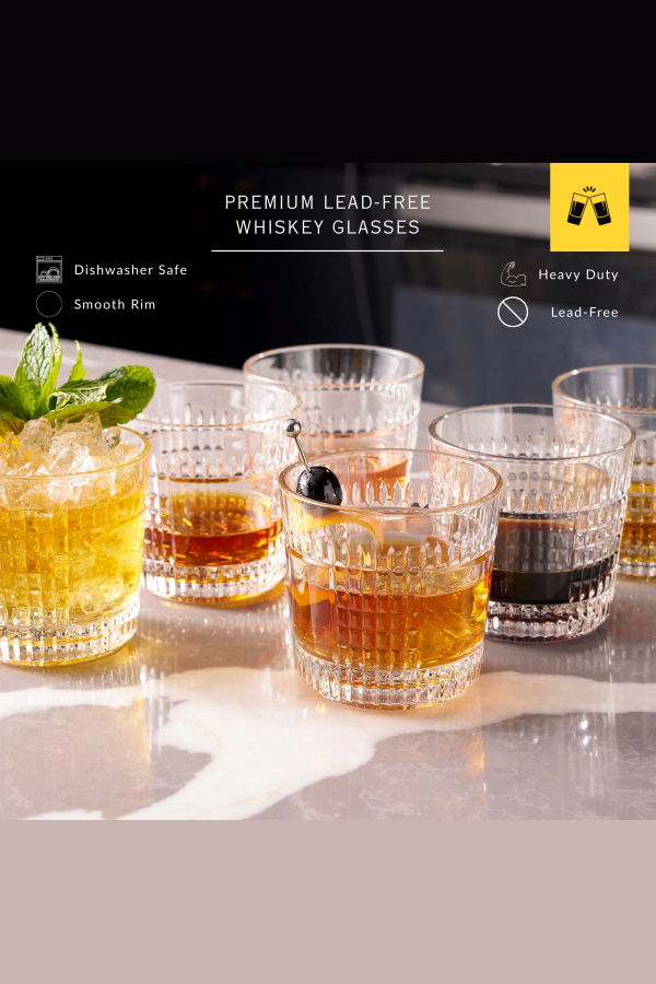 Lemonsoda Whiskey Sour Old Fashioned Tumblers 12oz