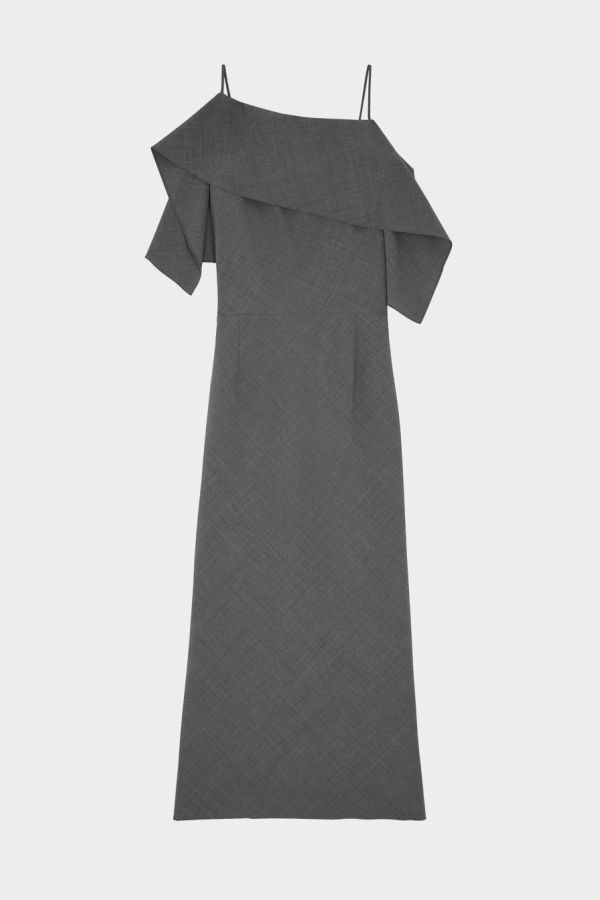 MM6 Maison Margiela Folded Wool Dress