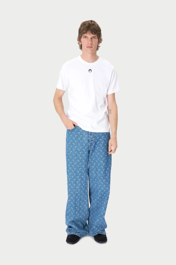 MARINE SERRE Moon Logo Jersey T-Shirt