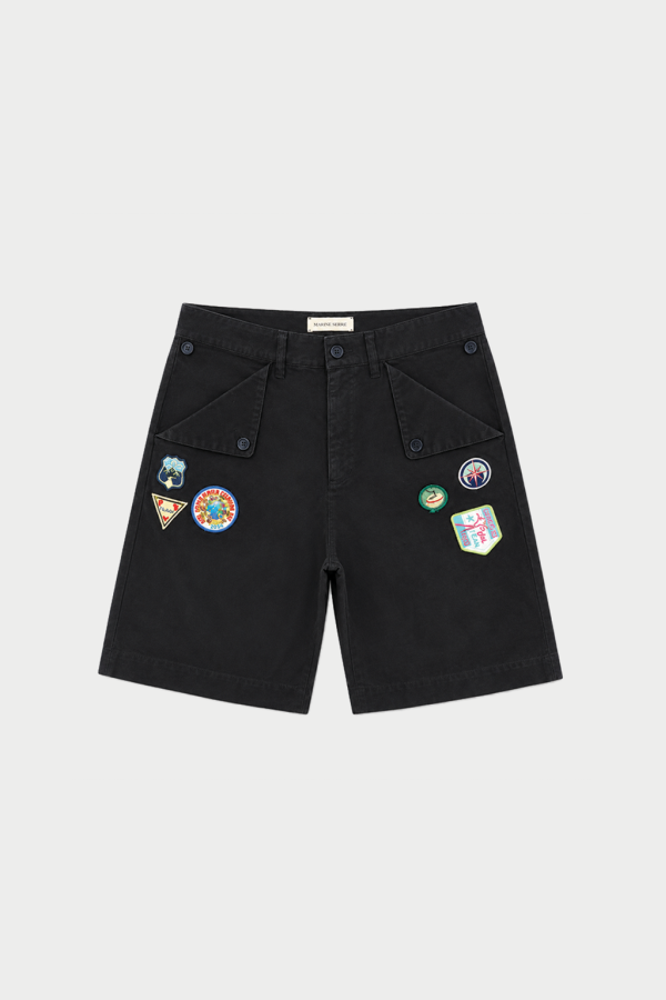 MARINE SERRE Scout Workwear Bermuda Shorts - Navy