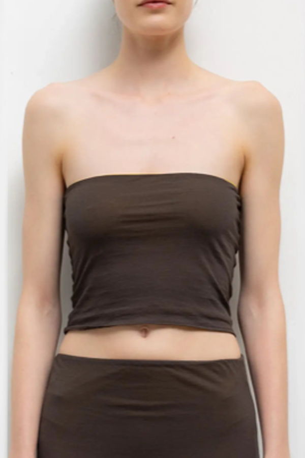 Leset Milo Reversible Bandeau - Hickory/Daffodil