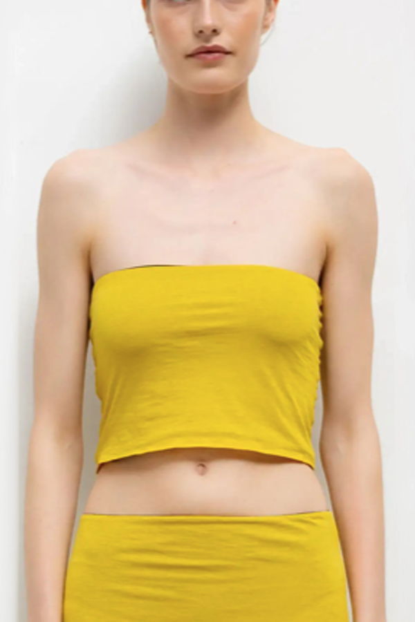 Leset Milo Reversible Bandeau - Hickory/Daffodil