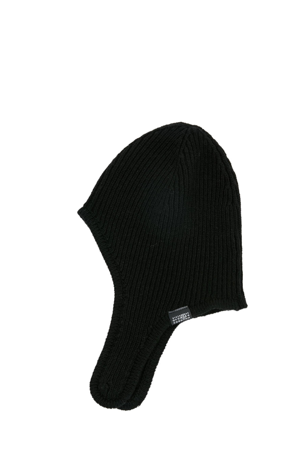 MM6 Maison Margiela Rib Wool Beanie - Black
