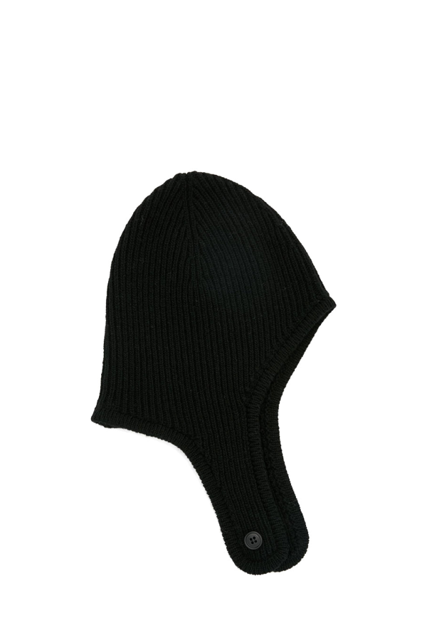 MM6 Maison Margiela Rib Wool Beanie - Black
