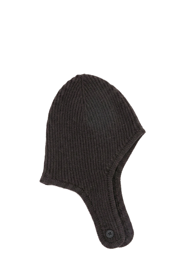 MM6 Maison Margiela Grey Rib Wool Beanie