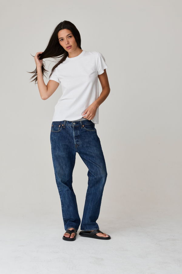Asher Amelia Tubular Tee - White