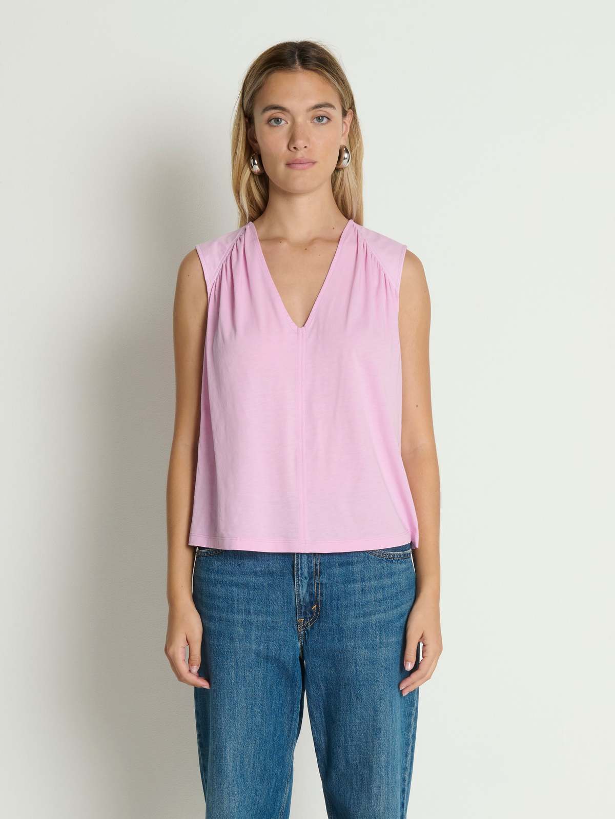 Nation Los Angeles Selma V-Neck Tank - Image 5 of 7