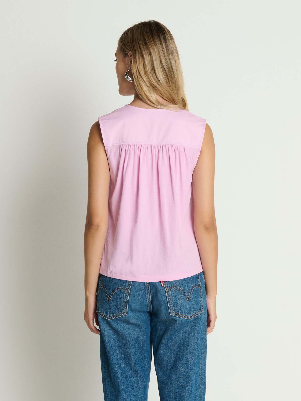 Nation Los Angeles Selma V-Neck Tank - Image 6 of 7