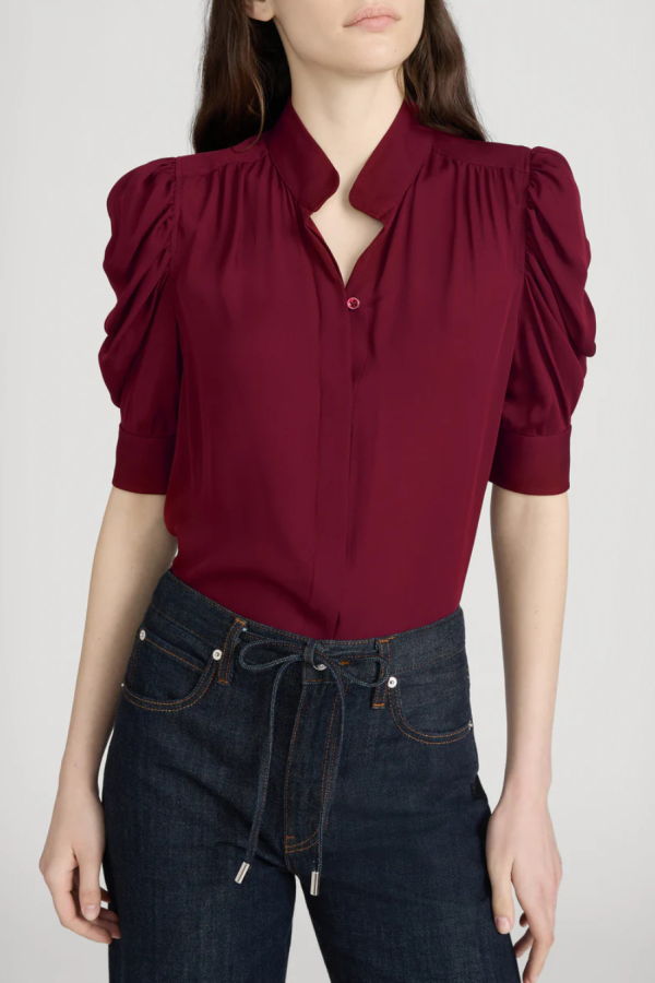 FRAME Denim The Gillian Top - Garnet