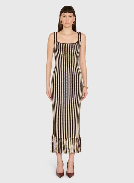 zimmermann ottie plunge midi dress Zimmermann Ottie Plunge Midi Dress in Green Paisley