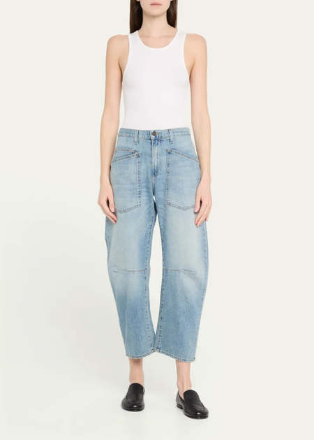 boyish kennedy denim dress Boyish The Kennedy Dress in Light Stone denim. A