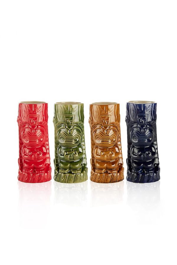 Lemonsoda Ceramic Hawaiian Tiki Mugs (17 Oz)