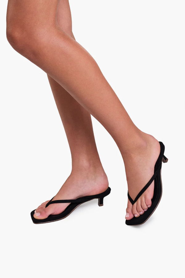 TKEES Square Toe Julia Suede Sandals