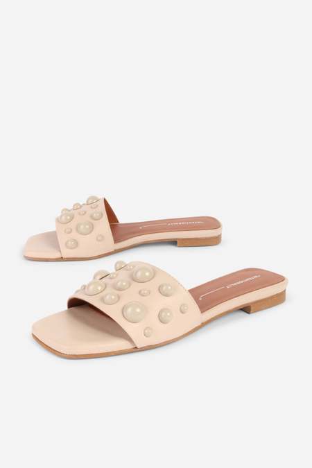 Pre-loved] Dimissianos & Miller Leather Glove Slides | Garmentory