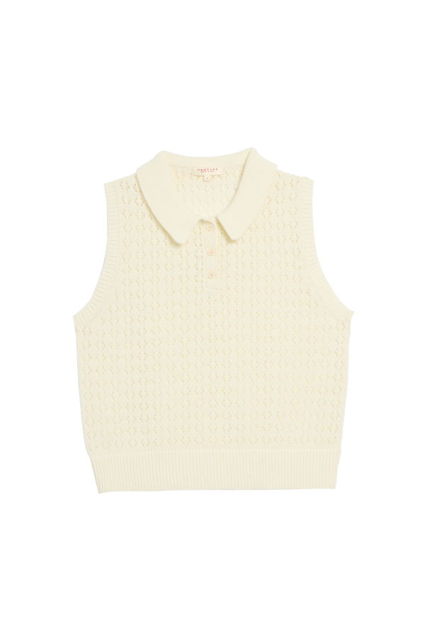 demylee Cindy Crochet Polo Top