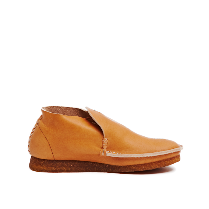 RAKU Leather Chapa Moccasin - Natural