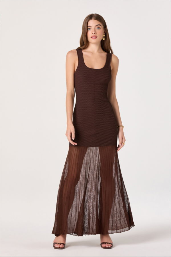 ASTR The Label Glena Dress - Brown