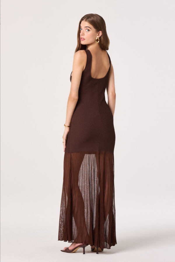 ASTR The Label Glena Dress - Brown