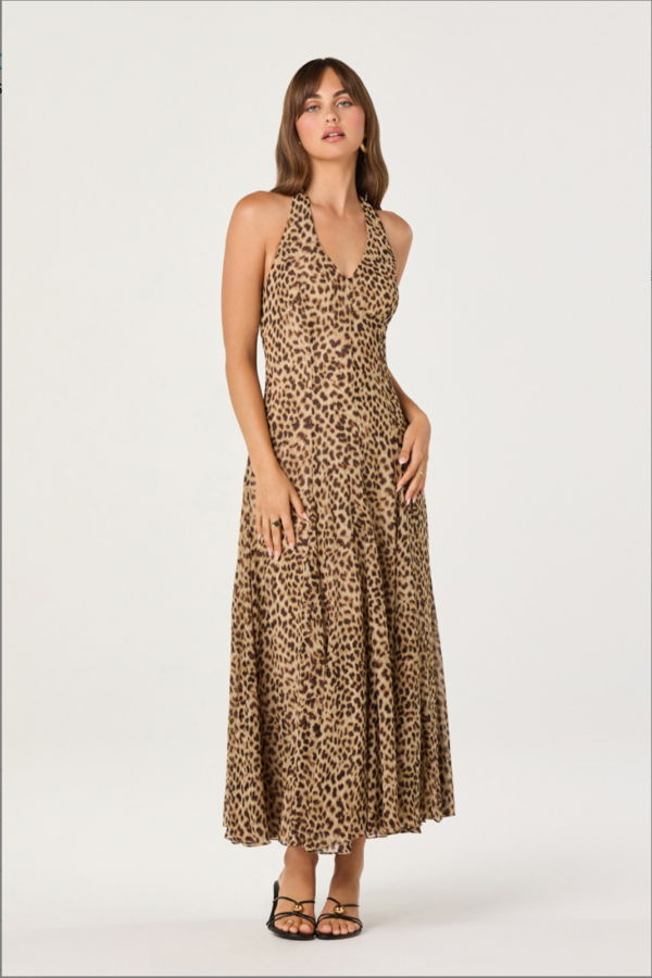 ASTR The Label Myra Dress - Leopard