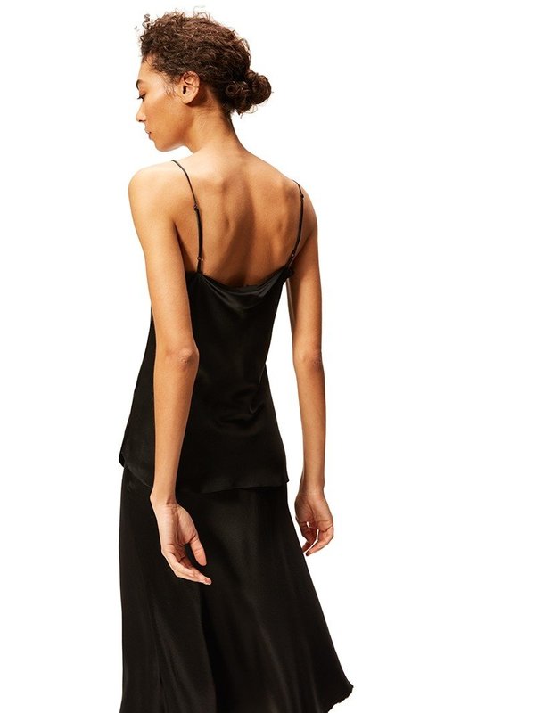 Nili Lotan Isabella Silk Cami Top - Black Nili Lotan Isabella Silk Cami Top - Black