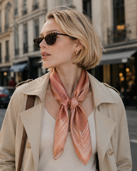 Vetements Monogram-printed Silk Scarf - Beige | Garmentory