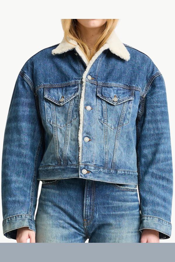 DENIMIST Iris Boxy Trucker Jacket - Fenmore Blue