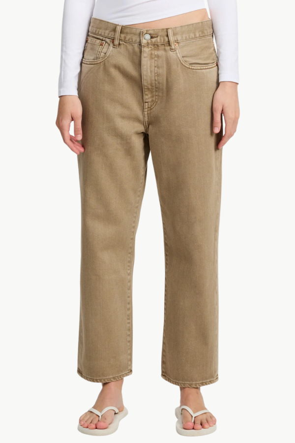 DENIMIST Lucy Boyfriend Jean - Worn Khaki