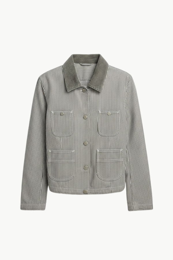 DENIMIST Slim Chore Jacket - Railroad Grey