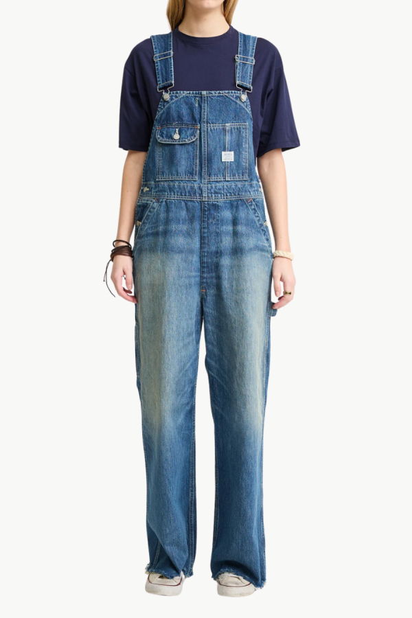 DENIMIST Slouch Bib Overall - Esher Blue