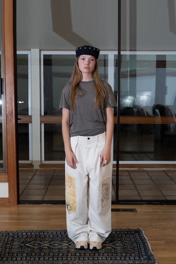 Kapital Rough-Face Twill Fatigue Baggy Pant Rushweek Remake - Ecru