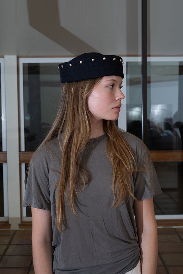Clyde KkCo x Clyde Rivet Sailor Hat - Onyx