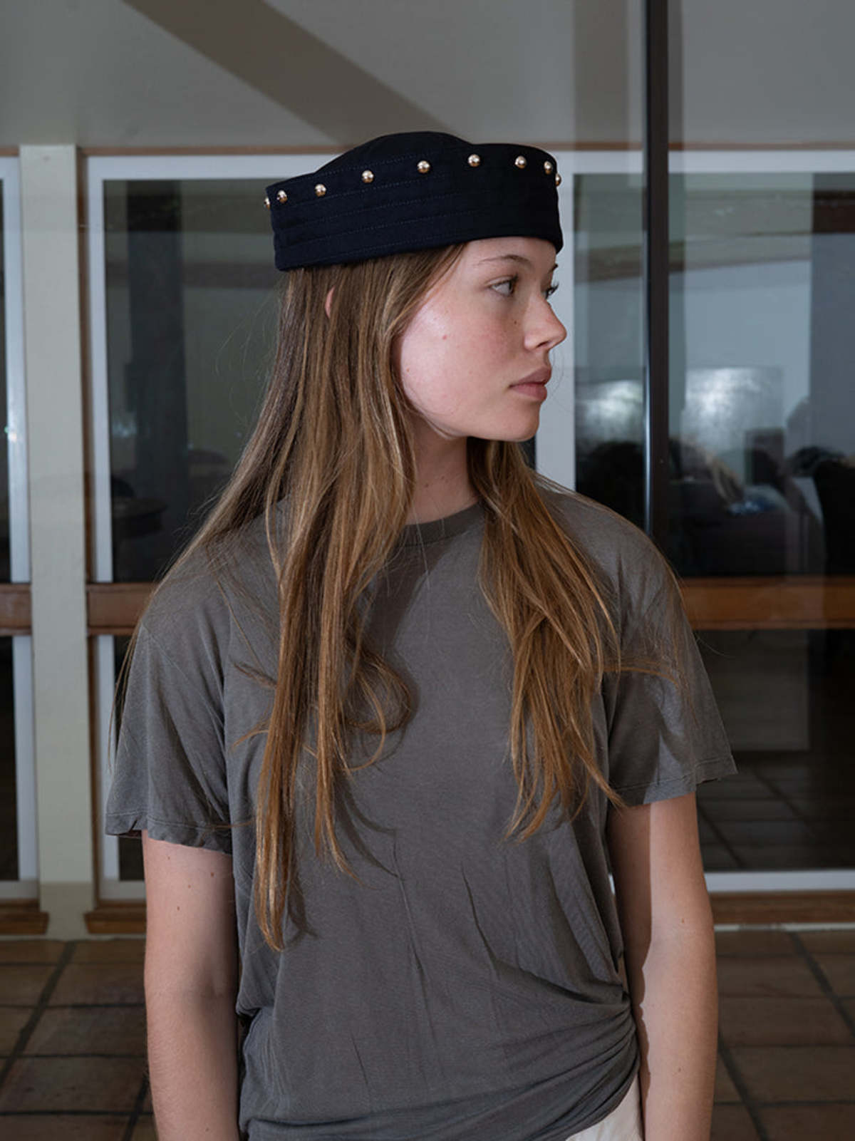 Clyde KkCo x Clyde Rivet Sailor Hat - Onyx - Image 2 of 4