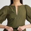 Apiece Apart Sculpted Sabina Mini Dress - Dark Olive - Thumbnail 2