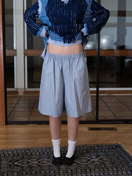新品未使用 タグ付き Baserange / Ole Shorts Stripe Baserange Ole Shorts - Blue Stripe | Garmentory