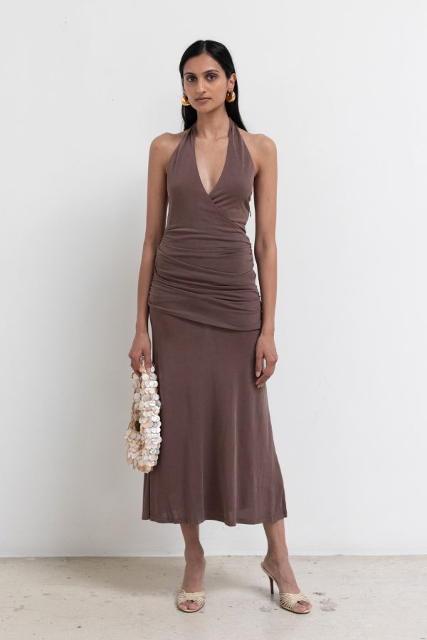 NIA Marina Halter Midi Dress