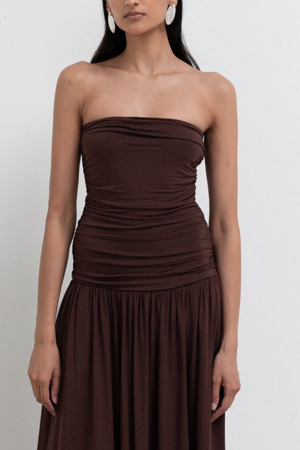 NIA Santal Strapless Maxi Dress
